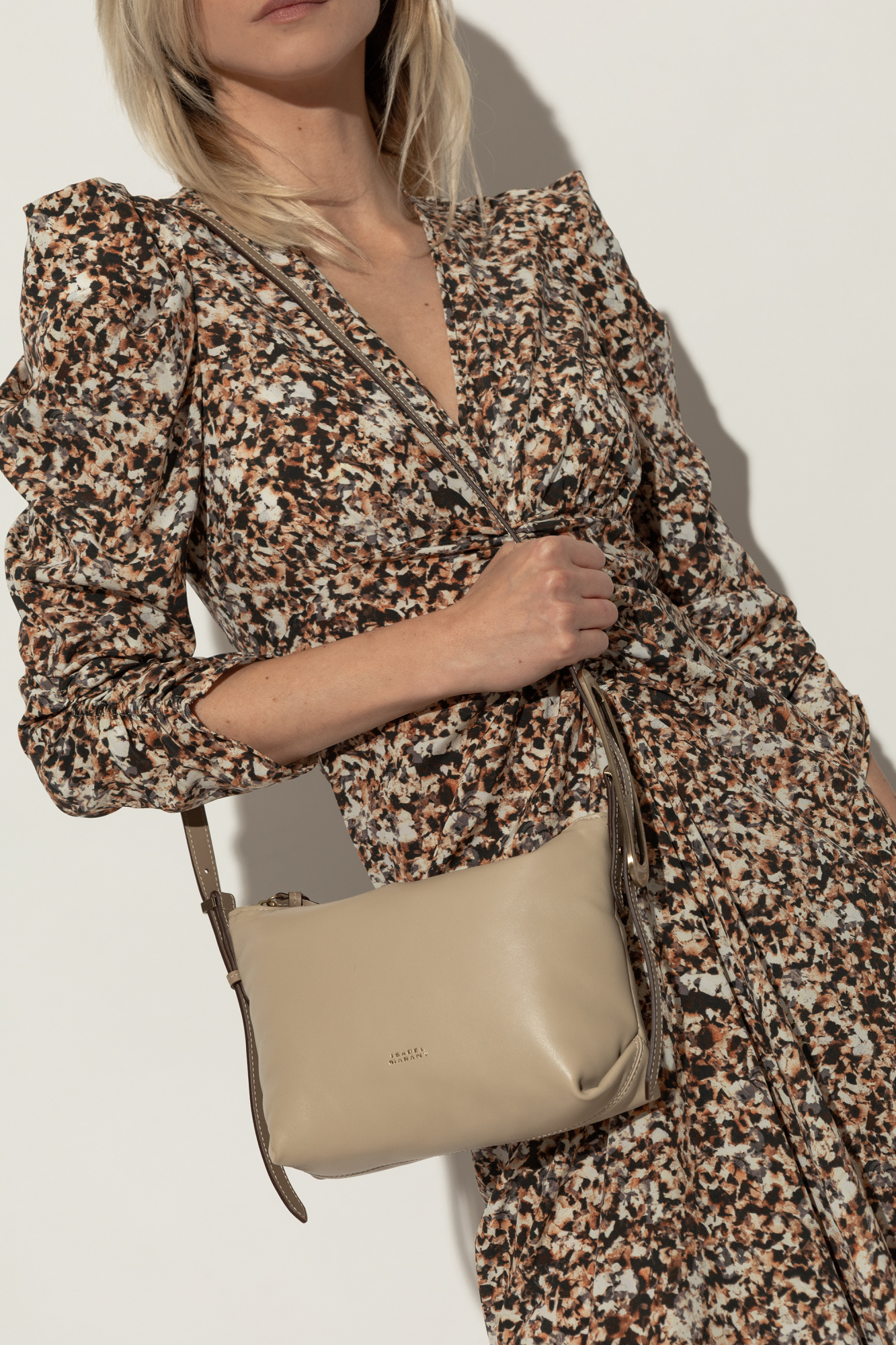 ショルダーバッグ・ポシェット Isabel Marant Leyden Mini Gz Shoulder Bag - Leather - Beige Isabel Marant Leyden Mini Shoulder Bag in Sand – Hampden